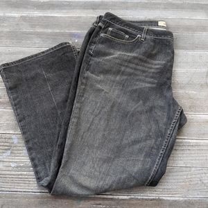 Mossimo Distressed Black Denim Relaxed Fit Jeans